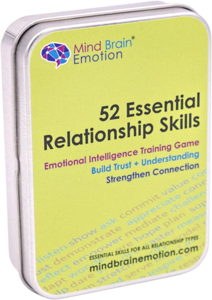 52 Essential Emotional Intelligence Training - Relationship Skills Card Game for Empathy, Trust Building Activities, Conversation Starters, Team Icebreaker Tools - by Harvard Researcher