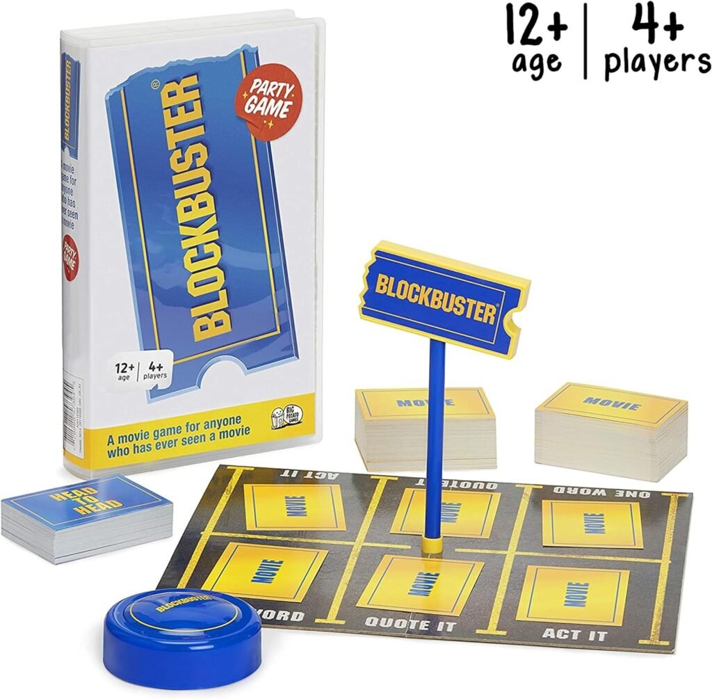 Blockbuster and Chill: 2 Player Movie Board Game For Adults and Families