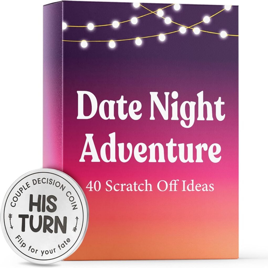 Couples Gift Ideas, Scratch Off Couple Games for Date Night, Card Games for Couples - Date Night Adventure - Anniversary, Engagement Gifts for Boyfriend, Him, Her, Girlfriend, Husband