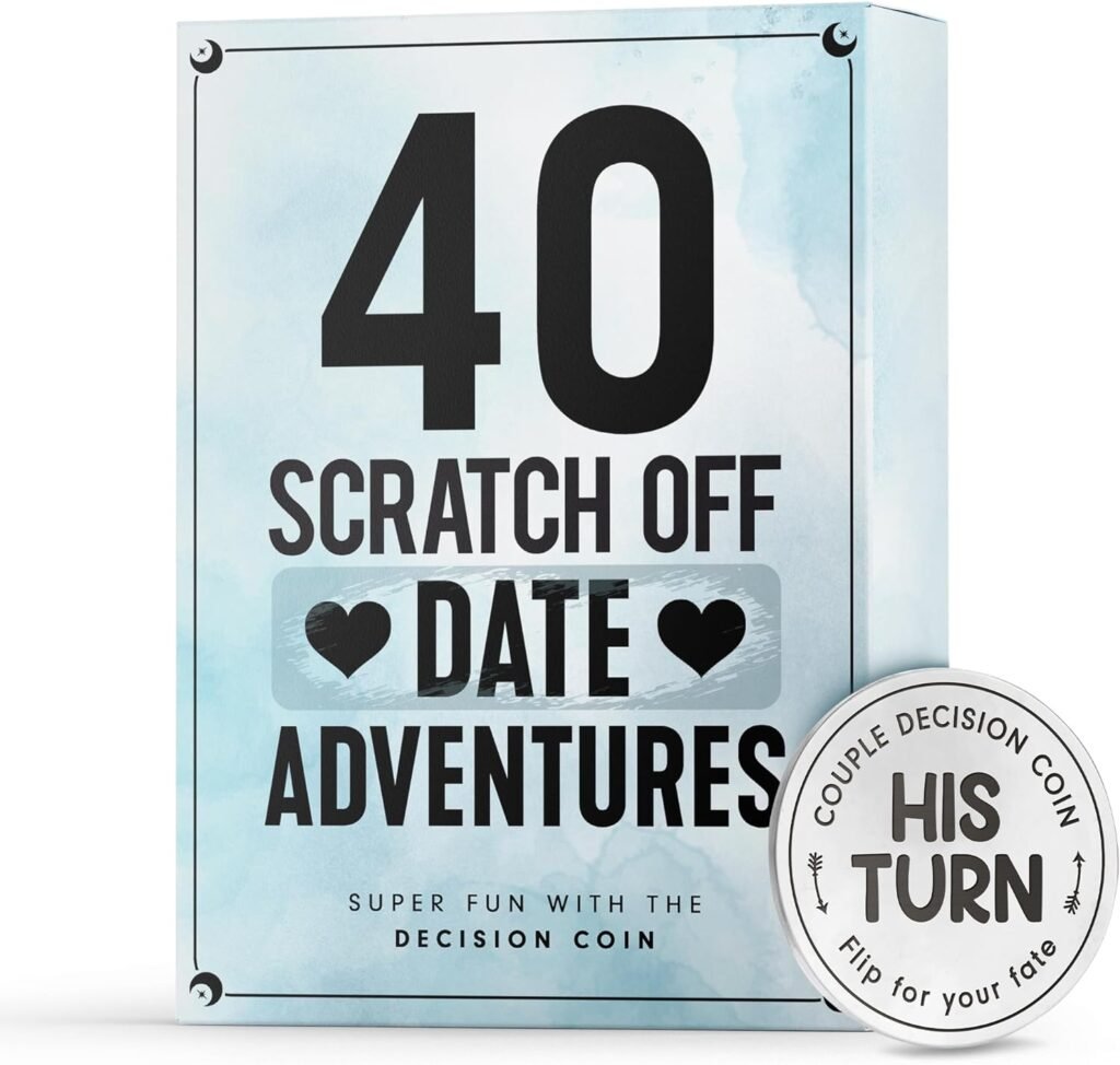 Couples Gift Ideas, Scratch Off Couple Games for Date Night, Card Games for Couples - Date Night Adventure - Anniversary, Engagement Gifts for Boyfriend, Him, Her, Girlfriend, Husband