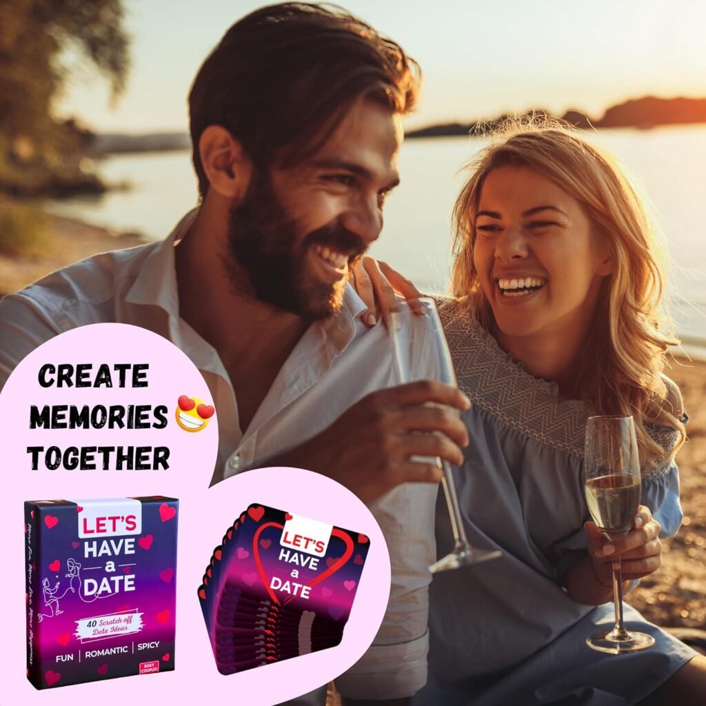 Lets Have A Date - Fun  Romantic Date Night Ideas for Couples - 40 Scratch Off Cards for a Couple - Relationship Card Games