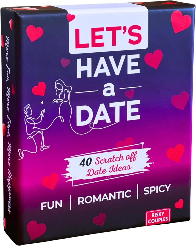 Lets Have A Date - Fun  Romantic Date Night Ideas for Couples - 40 Scratch Off Cards for a Couple - Relationship Card Games