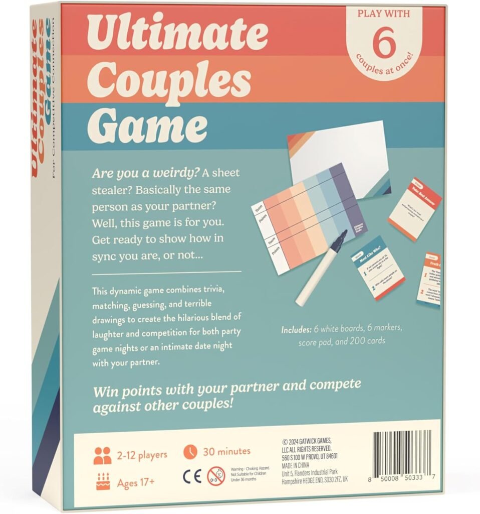 Revealing Adult Couples Game for Date Nights - Guess, Match, Flirt  Relationship Trivia Card Game, 2-12 Players