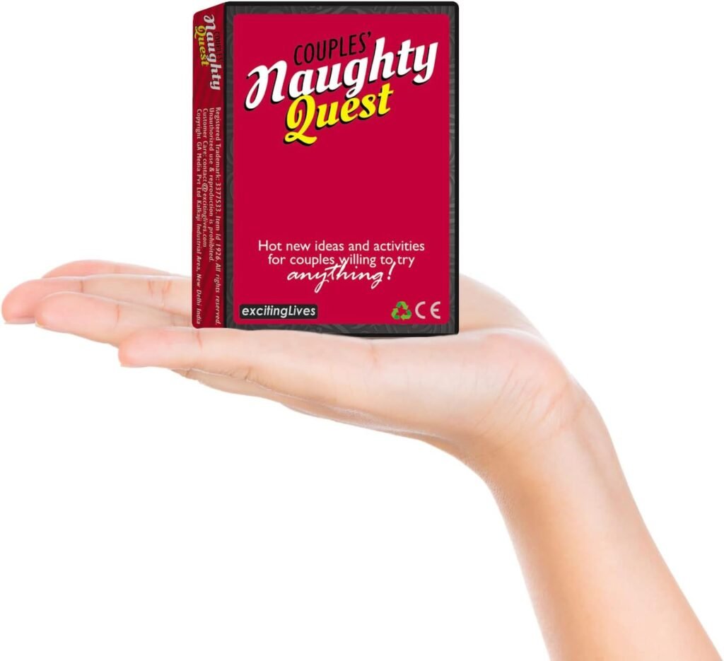 exciting Lives The Naughty Quest - Best Couple Card Game - Fun and Romantic Conversation Game for Couples Explore and Deepen Relationship with Your Partner