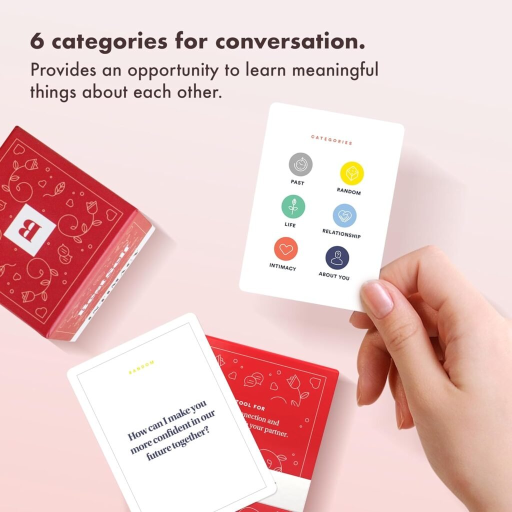 BestSelf Intimacy Deck 150 Relationship Building Conversation Cards Starters Couples Games, Meaningful Couples Card Game - Romantic Couples Strengthen Relationship cards, and Questions for Couples