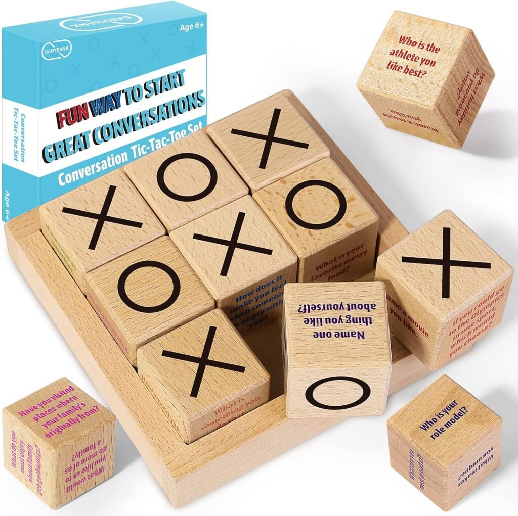 Mindfulness Game for Kids - Tic Tac Toe - Affirmations Cubes - W/20 Breathing Exercise Cards, Calm Down Corner Supplies for Kids Calm  Focus, Counselor Therapy Games