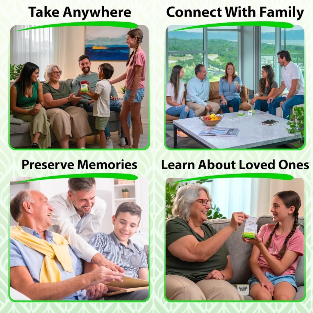 200 Intergenerational Conversation Cards - Get to Know Parents and Grandparents for Family Game Night with Curated Question Cards - Family Fun Games for Adults and Kids Too - Relatives Icebreaker