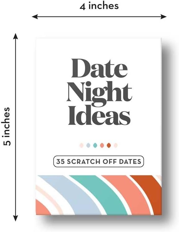 Romantic Couples Gift - Fun  Adventurous Date Night Box - Scratch Off Card Game with Exciting Ideas for Couple: Girlfriend, Boyfriend, Newlywed, Wife or Husband.